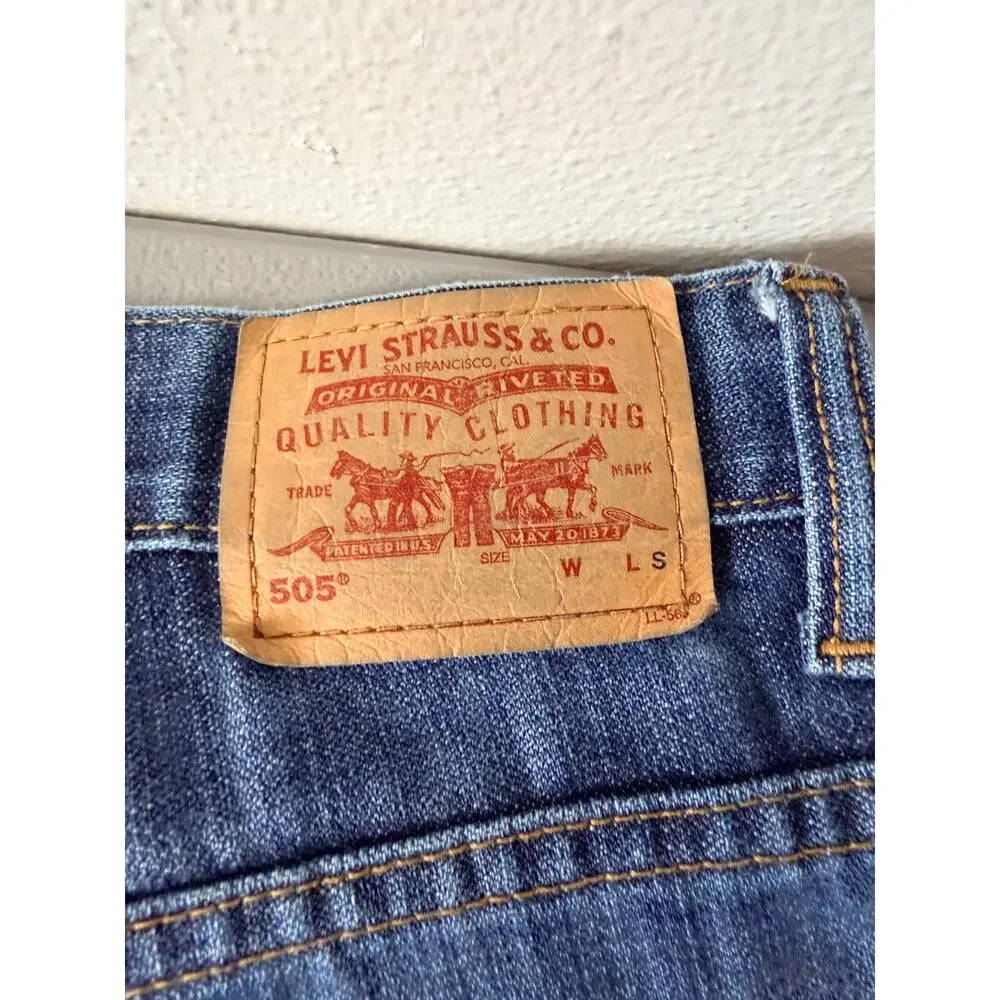 Levi’s 505 Low Rise Jeans Women 12 Straight Leg Vintage Y2K Denim